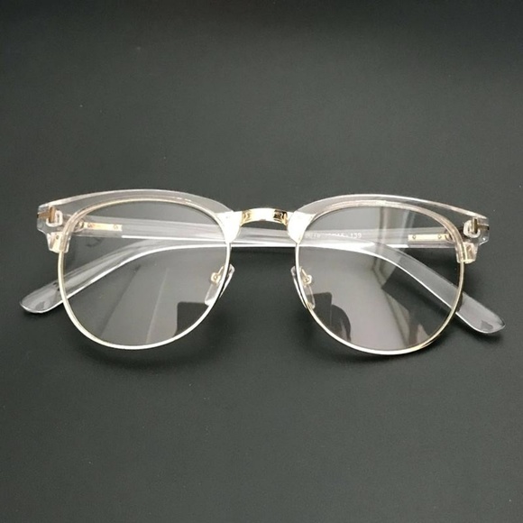 Vintage Retro Clear Frame Eyeglasses - Picture 4 of 8